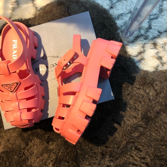 Prada Rubber Monolith sandals - Picture 5 of 10